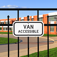 Van Accessible Maryland Signs