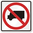 No Trucks Road Traffic (Symbol) Sign