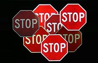 Reflective Stop Signs from 1993
