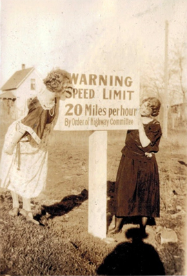 1930s Speed Limit Sign