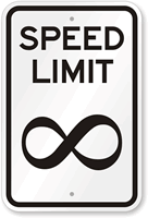 Humorous Speed Limit Sign