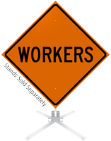 Workers Roll-Up Sign