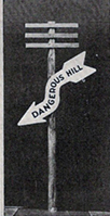 Traffic Warning Sign from 1920