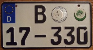 Berlin license plate