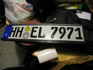 EU license plate