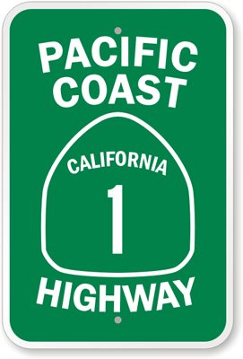 California Pacific Coast Highway sign