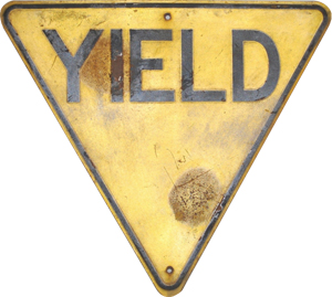 1954 yield sign