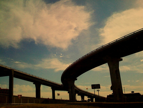 Overpass on I-35 in Austin