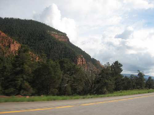 Mountain road in Colorado