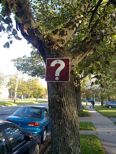 Question mark sign