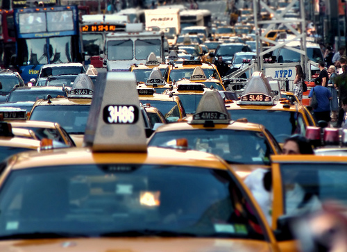 NYC traffic jam