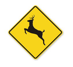 Deer Crossing MUTCD Sign