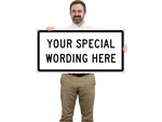 Custom Traffic Road Horizontal Signs Template