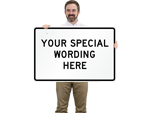 Custom Horizontal Traffic Signs Template