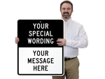 Custom Split Road Traffic Signs