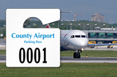 Hang Tags and Decals for Airport Parking Lots