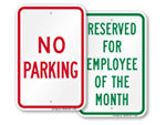 Best Selling Parking Signs with Special Pricing