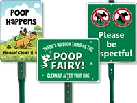LawnBoss® Dog Poop Signs