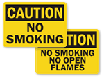 OSHA No Smoking Signs