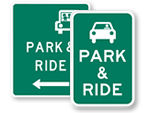Park And Ride Signs