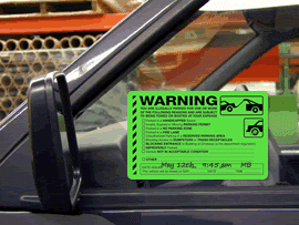 Parking Violation Stickers