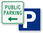 Public Parking Signs