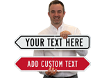 Custom Arrow Shaped Metal Signs