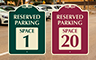 Parking Space Signs