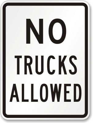 NO PARKING Aluminum Sign Car Trucks Funny 