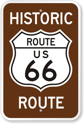 HIGHWAY METAL 8X12 INCHES NEW L702 HISTORIC ROUTE 66 SIGN U.S 