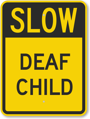 Stop children safety sign 
