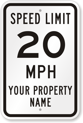 Custom Speed Limit Sign Templates