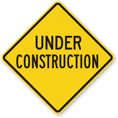 Under Construction Sign, SKU: K-7181