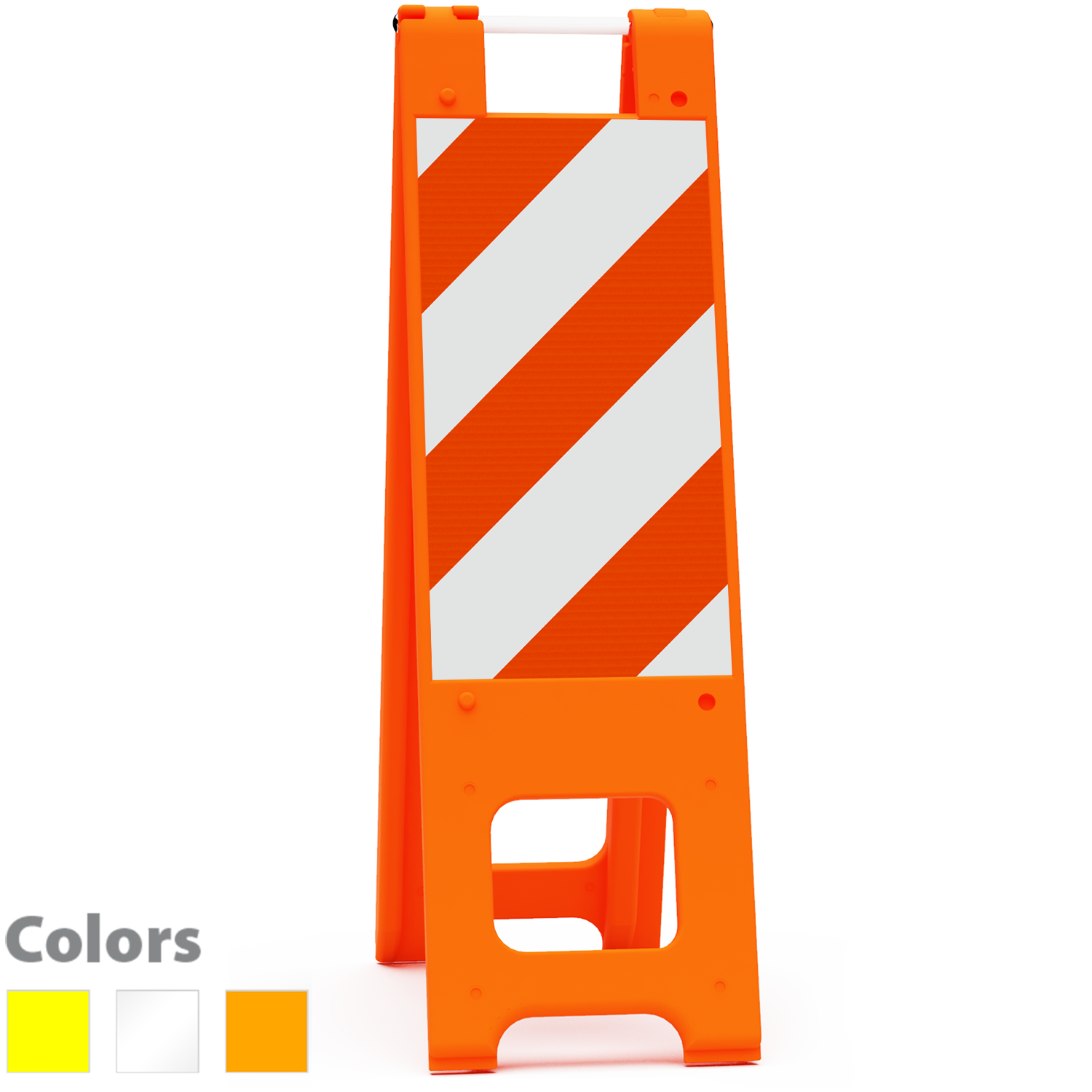 Foldable Style Narrow Plastic Barricade Signs