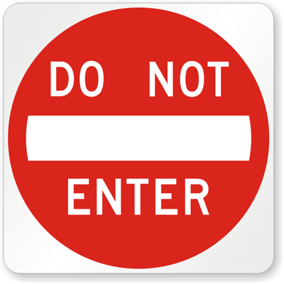 Do Not Enter Traffic Sign R5 1 Sku X R5 1