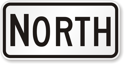 Route Marker Sign - North-M3-1, SKU: X-M3-1
