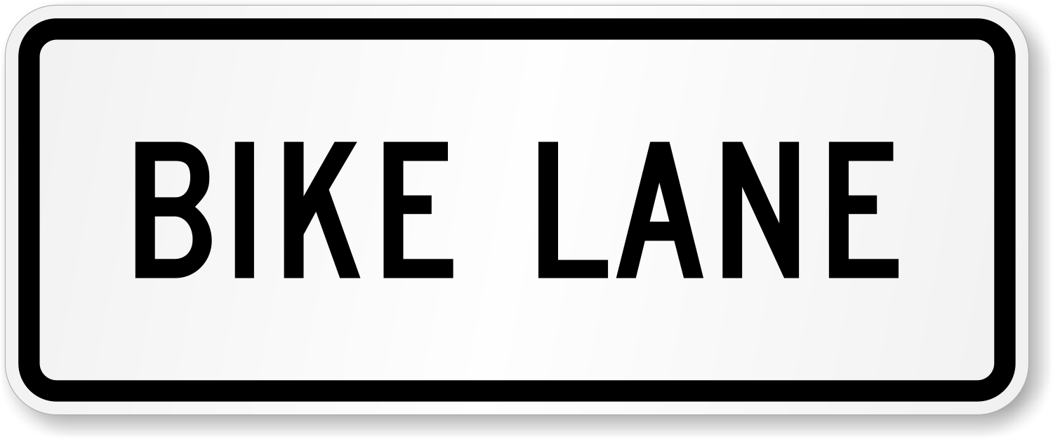Bike Lane - X-R3-5hP Signs, SKU: X-R3-5HP