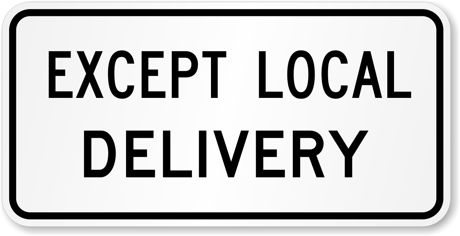Except Local Delivery - X-R5-2aP Signs, SKU: X-R5-2AP