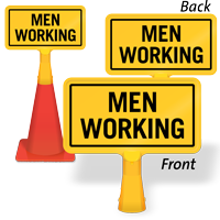 Men Working ConeBoss Sign
