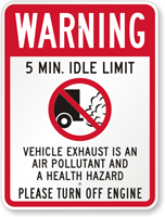 Vehicle Exhaust Is An Air Pollutant Sign