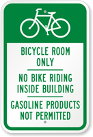 Bicycle Room Only Sign