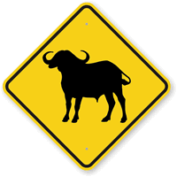 Buffalo Crossing Sign
