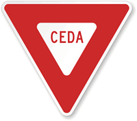 Ceda (Yield) Spanish Traffic Sign