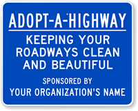 Custom Adopt-A-Highway Sign