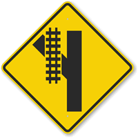 Skewed Crossing Sign