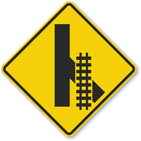 Skewed Crossing Sign