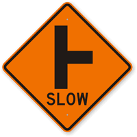 Side Road T-Junction Right Sign