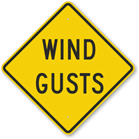 Wind Gusts Sign