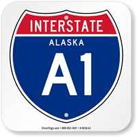 Alaska Interstate A-1 Sign