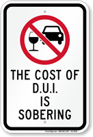 Cost Of D.U.I Is Sobering Sign